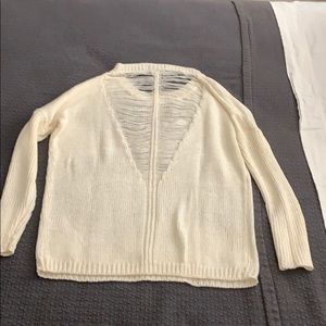 LF knit sweater ivory. Size Small